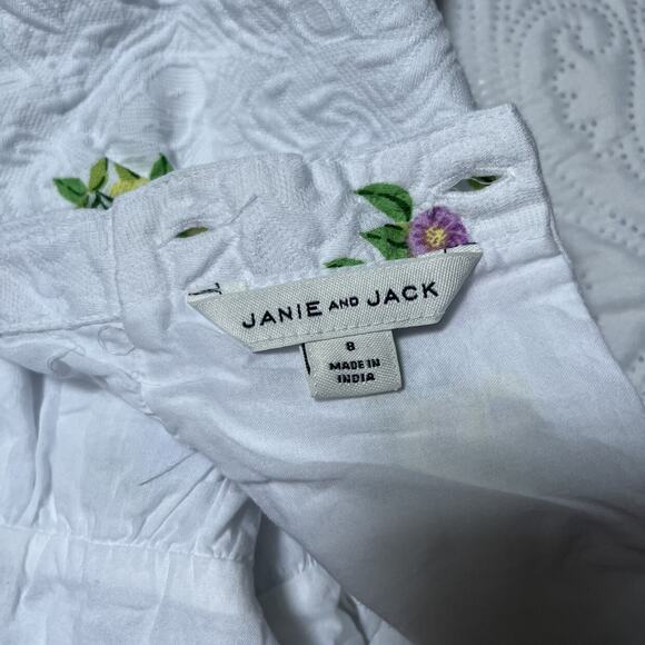 Janie And Jack Floral Jacquard Dress Size 8 - Picture 4 of 5